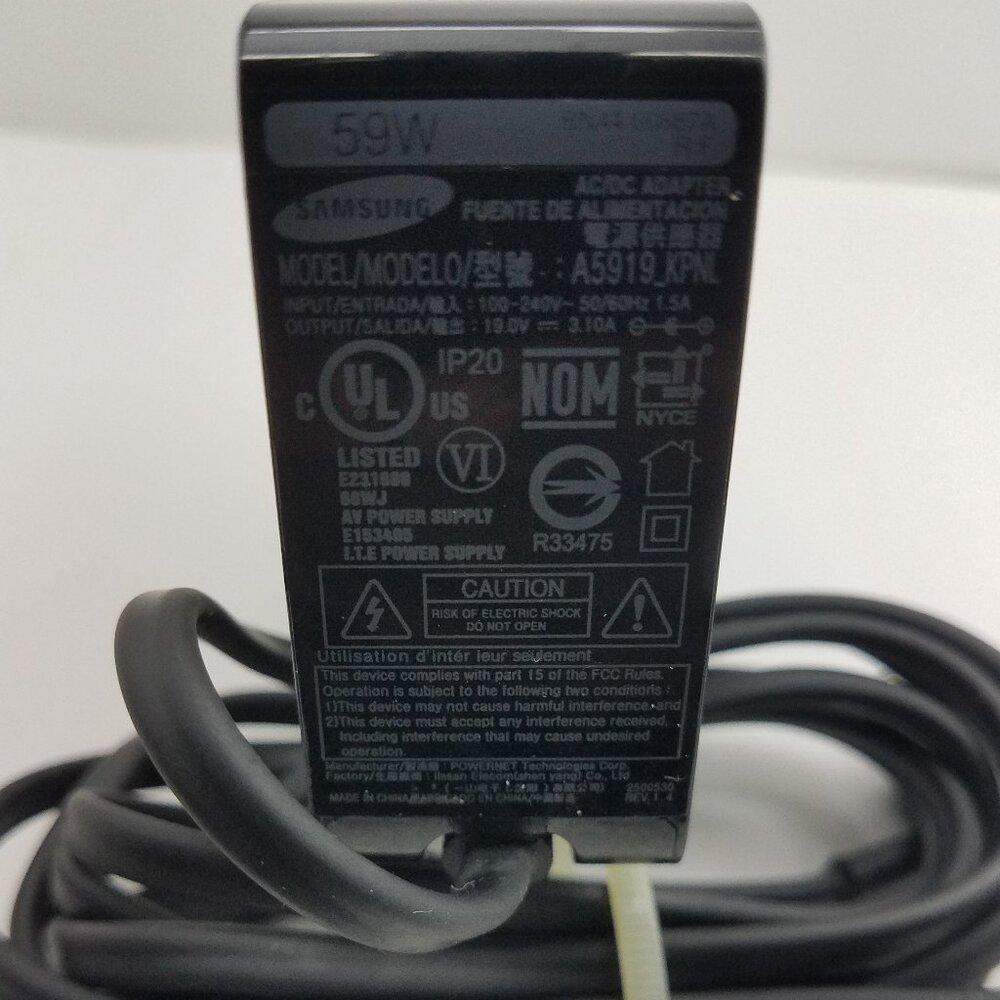 Genuine Samsung AC Adapter Power Supply A5919 Kpnl 19v 3.10a 59w